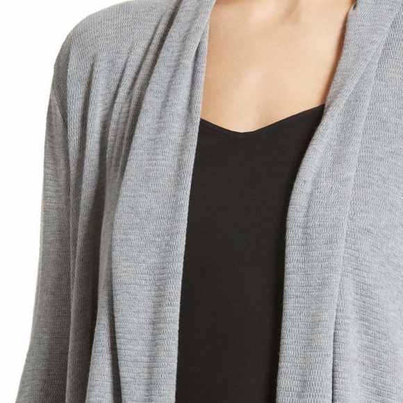 NWT $268 Soft Joie "Wren B" Open Front Gray Cardigan in size XS! - Picture 3 of 6